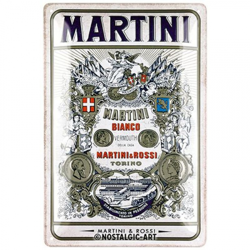 Blechschild Martini Bianco 1